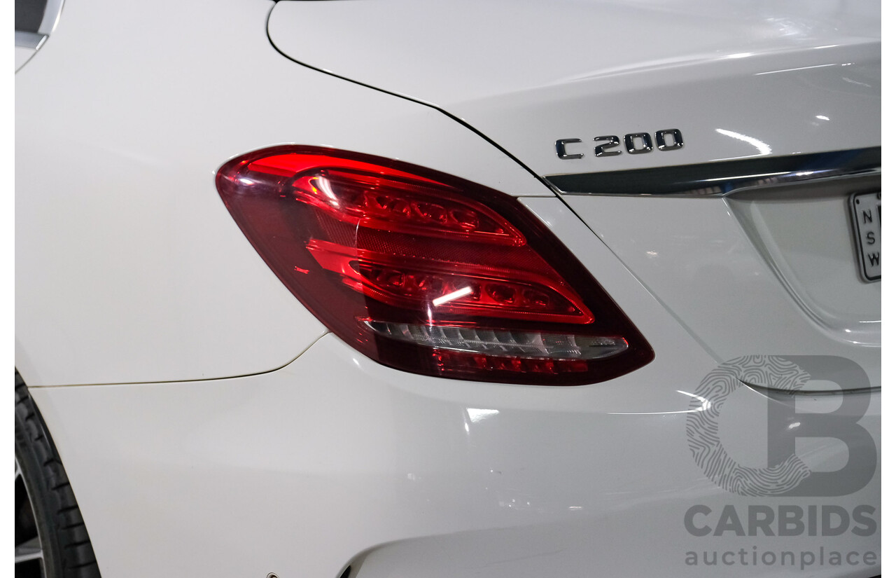 04/2015 Mercedes-Benz C200 (RWD) 205 4d Sedan White Turbo 2.0L
