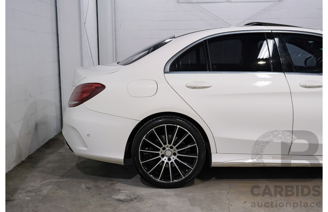 04/2015 Mercedes-Benz C200 (RWD) 205 4d Sedan White Turbo 2.0L