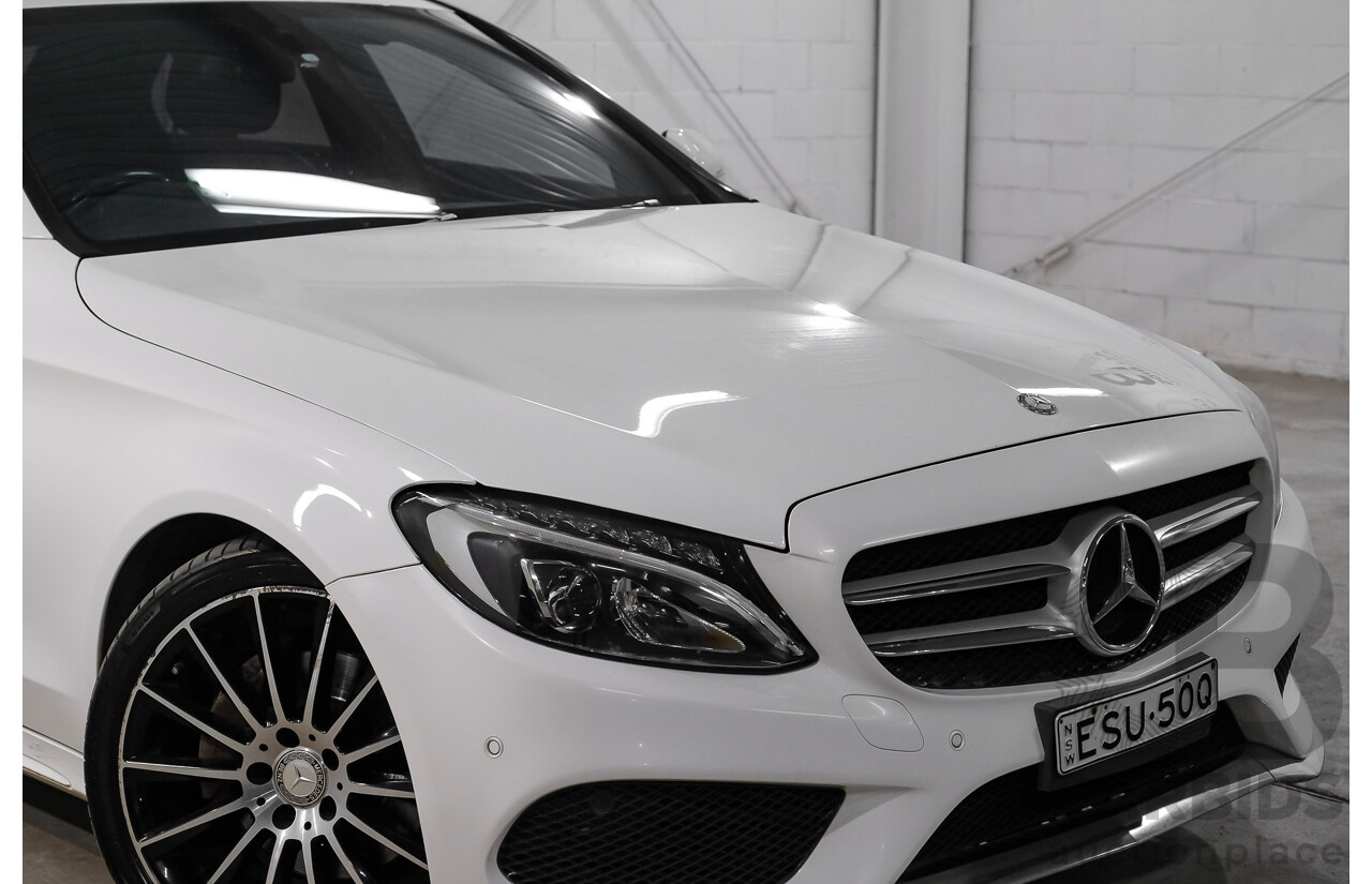 04/2015 Mercedes-Benz C200 (RWD) 205 4d Sedan White Turbo 2.0L