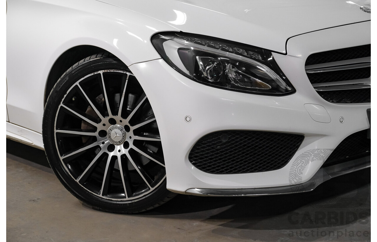 04/2015 Mercedes-Benz C200 (RWD) 205 4d Sedan White Turbo 2.0L