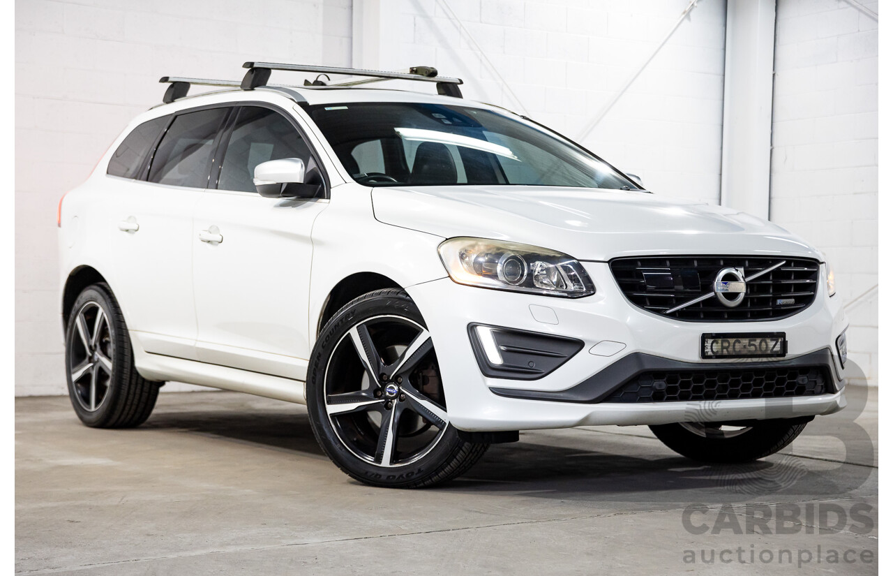 3/2014 Volvo XC60 D5 R-Design (AWD) DZ MY14 4d Wagon Crystal White Pearl Twin Turbo Diesel 2.4L