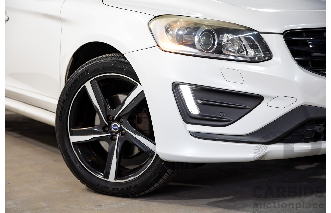 3/2014 Volvo XC60 D5 R-Design (AWD) DZ MY14 4d Wagon Crystal White Pearl Twin Turbo Diesel 2.4L
