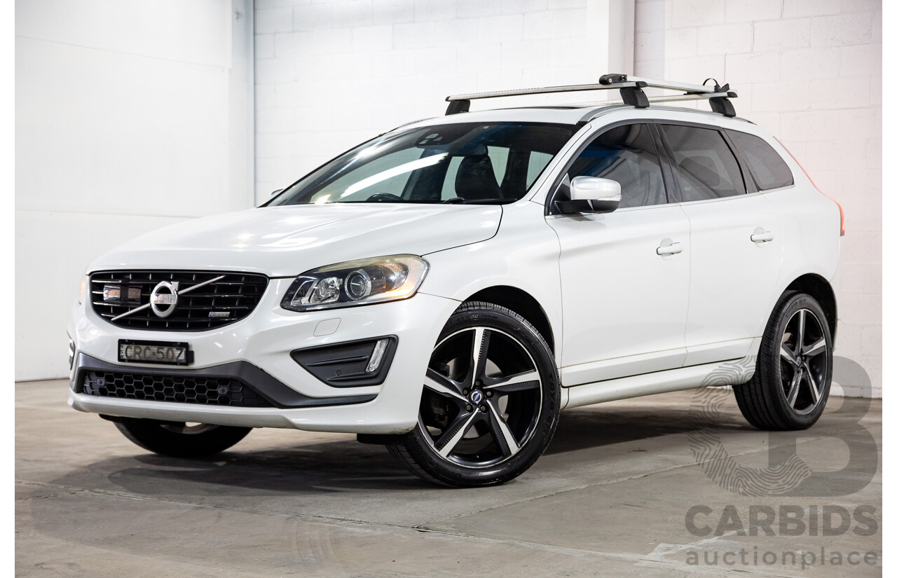 3/2014 Volvo XC60 D5 R-Design (AWD) DZ MY14 4d Wagon Crystal White Pearl Twin Turbo Diesel 2.4L