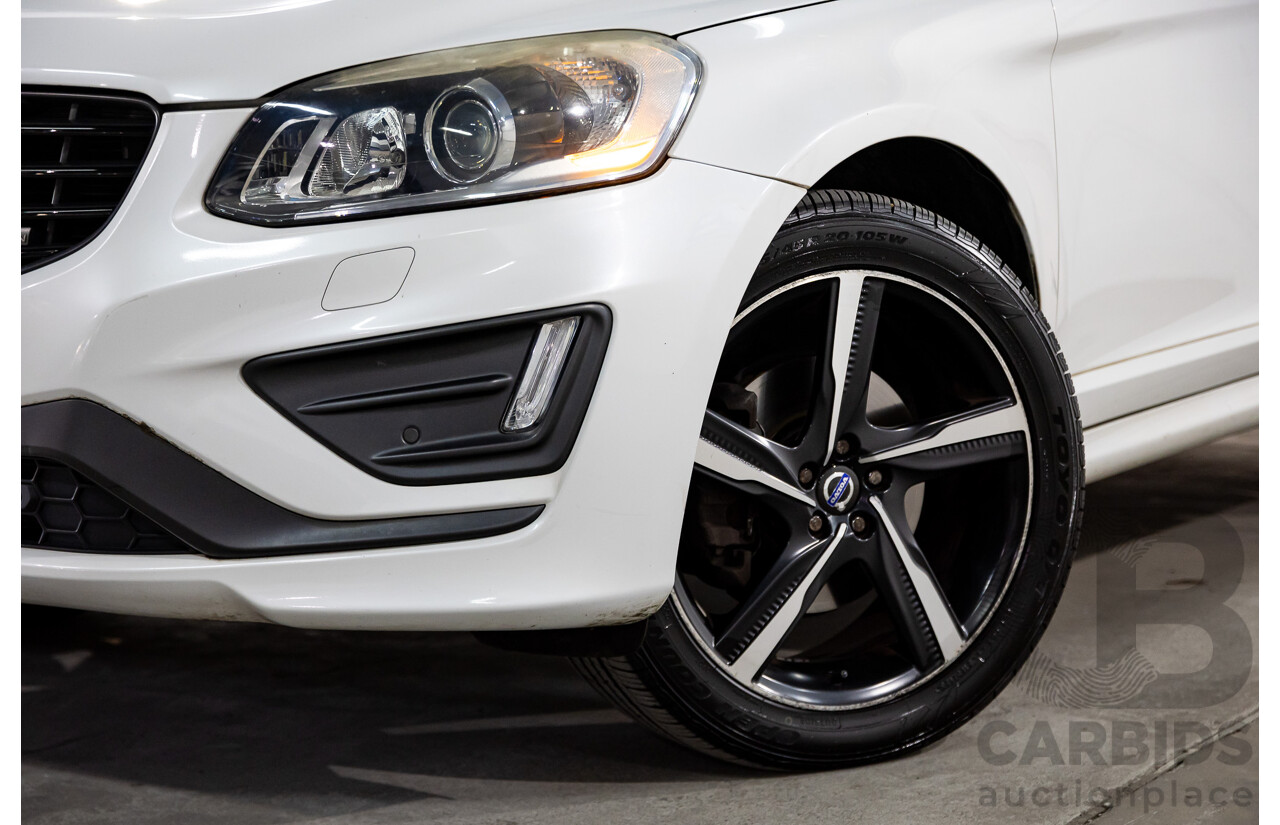 3/2014 Volvo XC60 D5 R-Design (AWD) DZ MY14 4d Wagon Crystal White Pearl Twin Turbo Diesel 2.4L