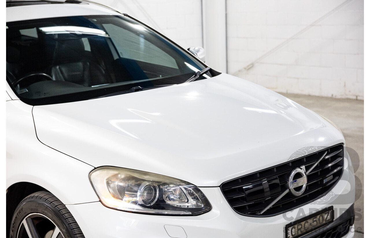 3/2014 Volvo XC60 D5 R-Design (AWD) DZ MY14 4d Wagon Crystal White Pearl Twin Turbo Diesel 2.4L