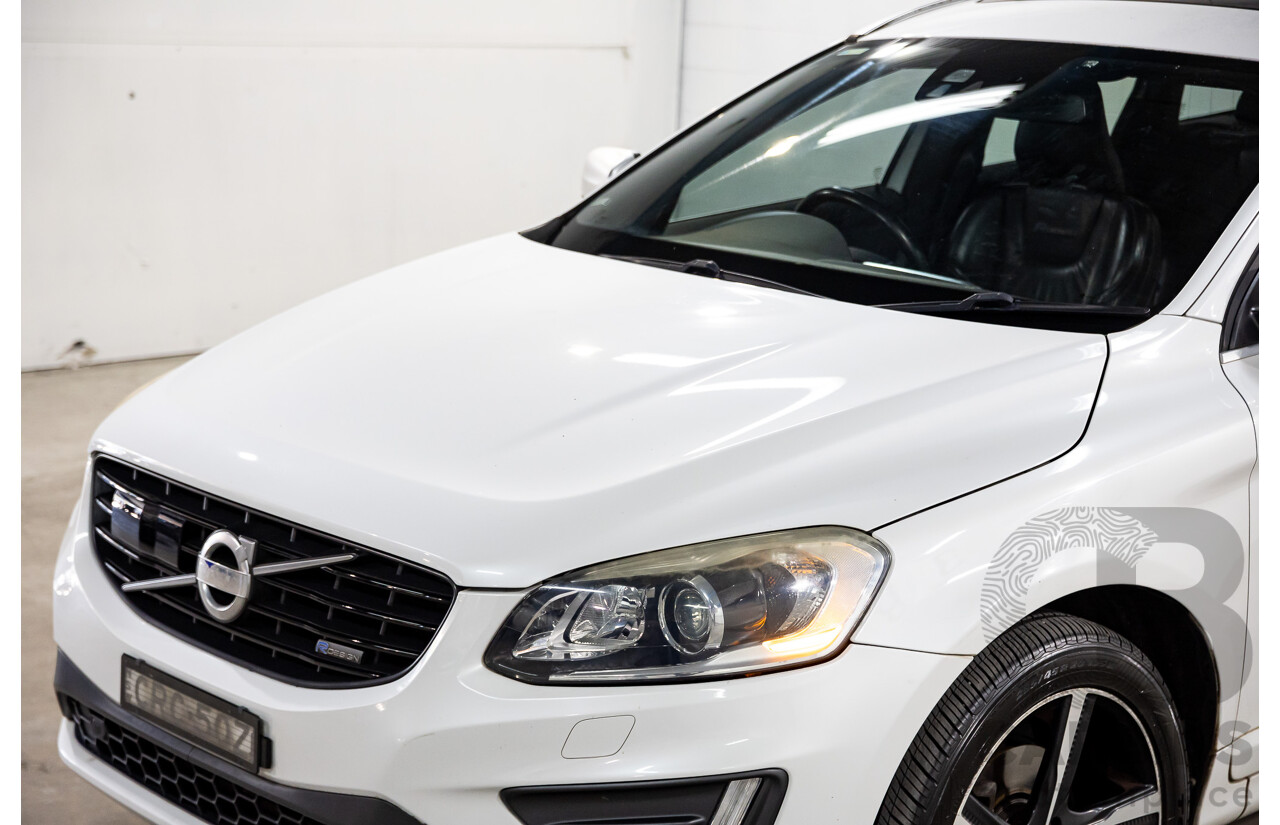3/2014 Volvo XC60 D5 R-Design (AWD) DZ MY14 4d Wagon Crystal White Pearl Twin Turbo Diesel 2.4L
