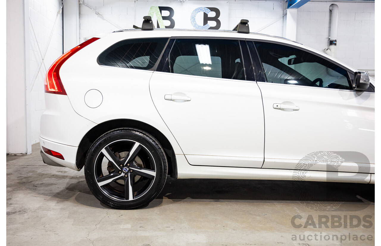 3/2014 Volvo XC60 D5 R-Design (AWD) DZ MY14 4d Wagon Crystal White Pearl Twin Turbo Diesel 2.4L