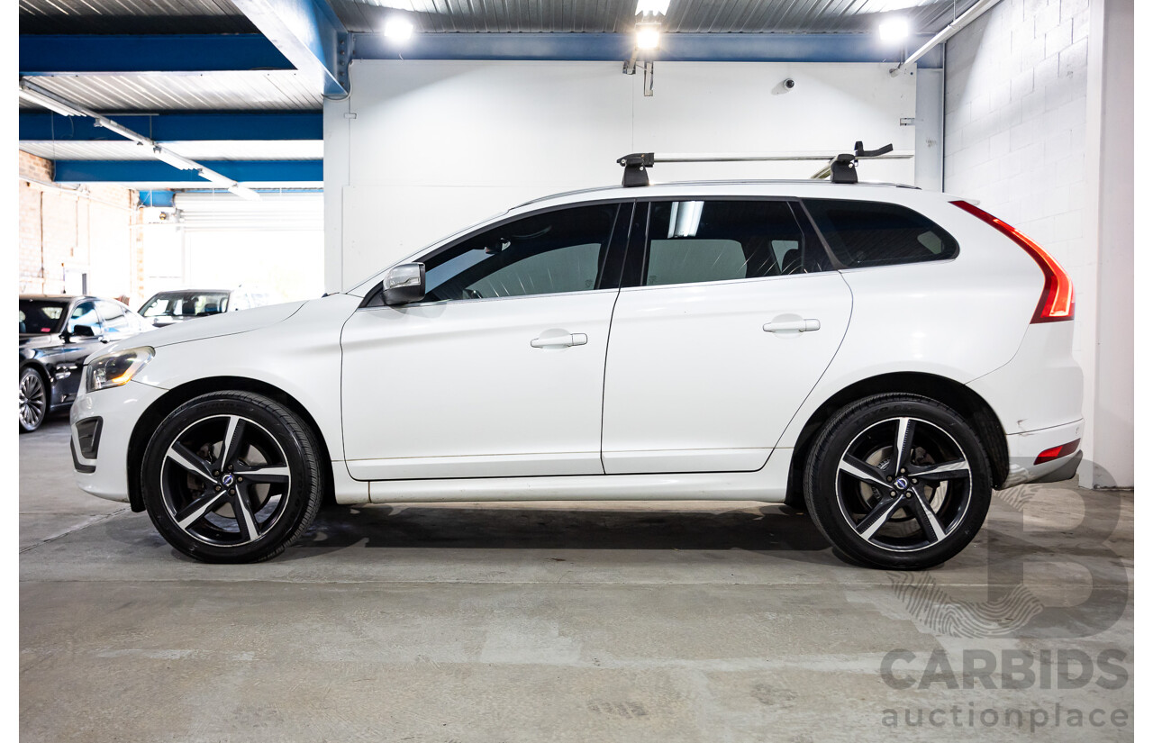 3/2014 Volvo XC60 D5 R-Design (AWD) DZ MY14 4d Wagon Crystal White Pearl Twin Turbo Diesel 2.4L