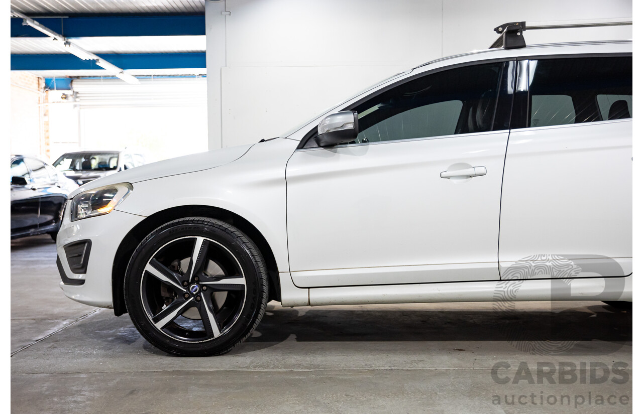 3/2014 Volvo XC60 D5 R-Design (AWD) DZ MY14 4d Wagon Crystal White Pearl Twin Turbo Diesel 2.4L