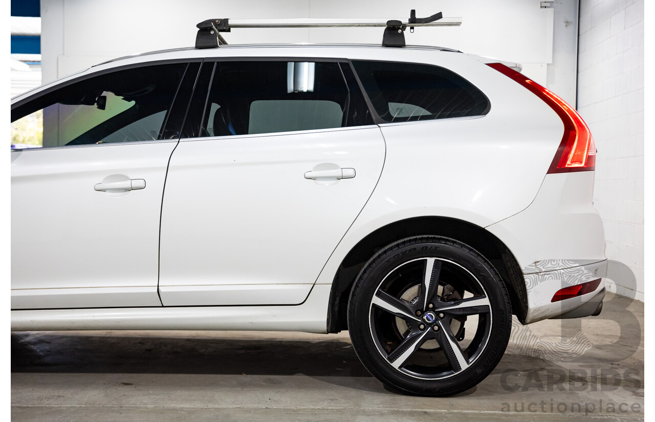 3/2014 Volvo XC60 D5 R-Design (AWD) DZ MY14 4d Wagon Crystal White Pearl Twin Turbo Diesel 2.4L