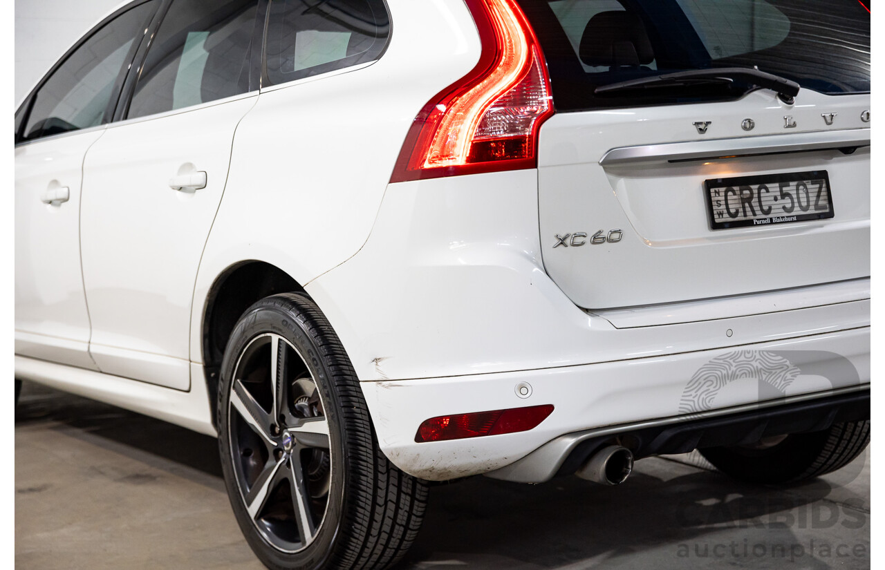 3/2014 Volvo XC60 D5 R-Design (AWD) DZ MY14 4d Wagon Crystal White Pearl Twin Turbo Diesel 2.4L