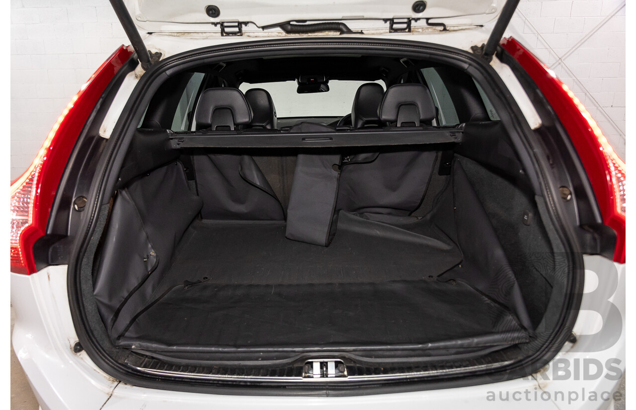 3/2014 Volvo XC60 D5 R-Design (AWD) DZ MY14 4d Wagon Crystal White Pearl Twin Turbo Diesel 2.4L