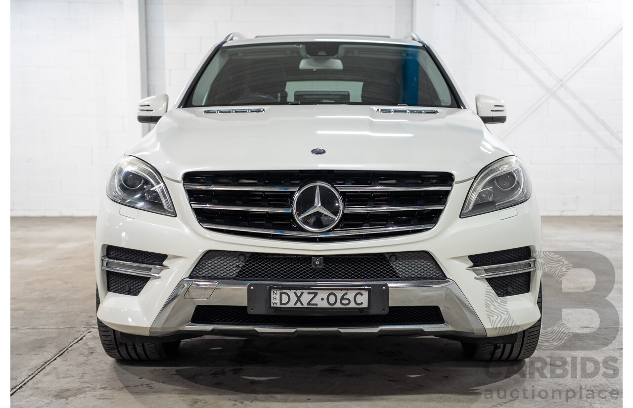 09/2013 Mercedes-Benz ML350CDI Bluetec (4x4)166 4d Wagon White Turbo Diesel 3.0L