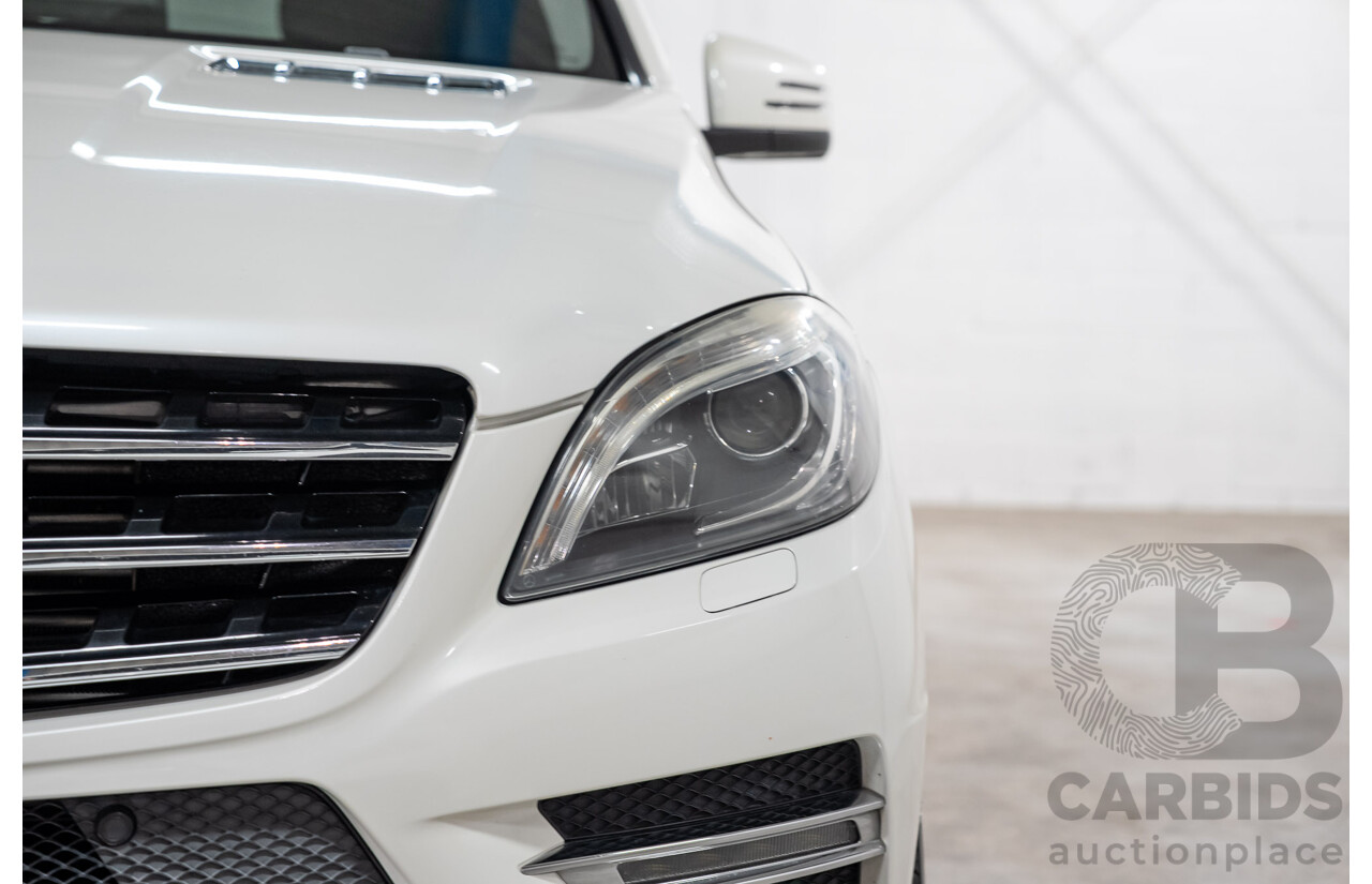 09/2013 Mercedes-Benz ML350CDI Bluetec (4x4)166 4d Wagon White Turbo Diesel 3.0L