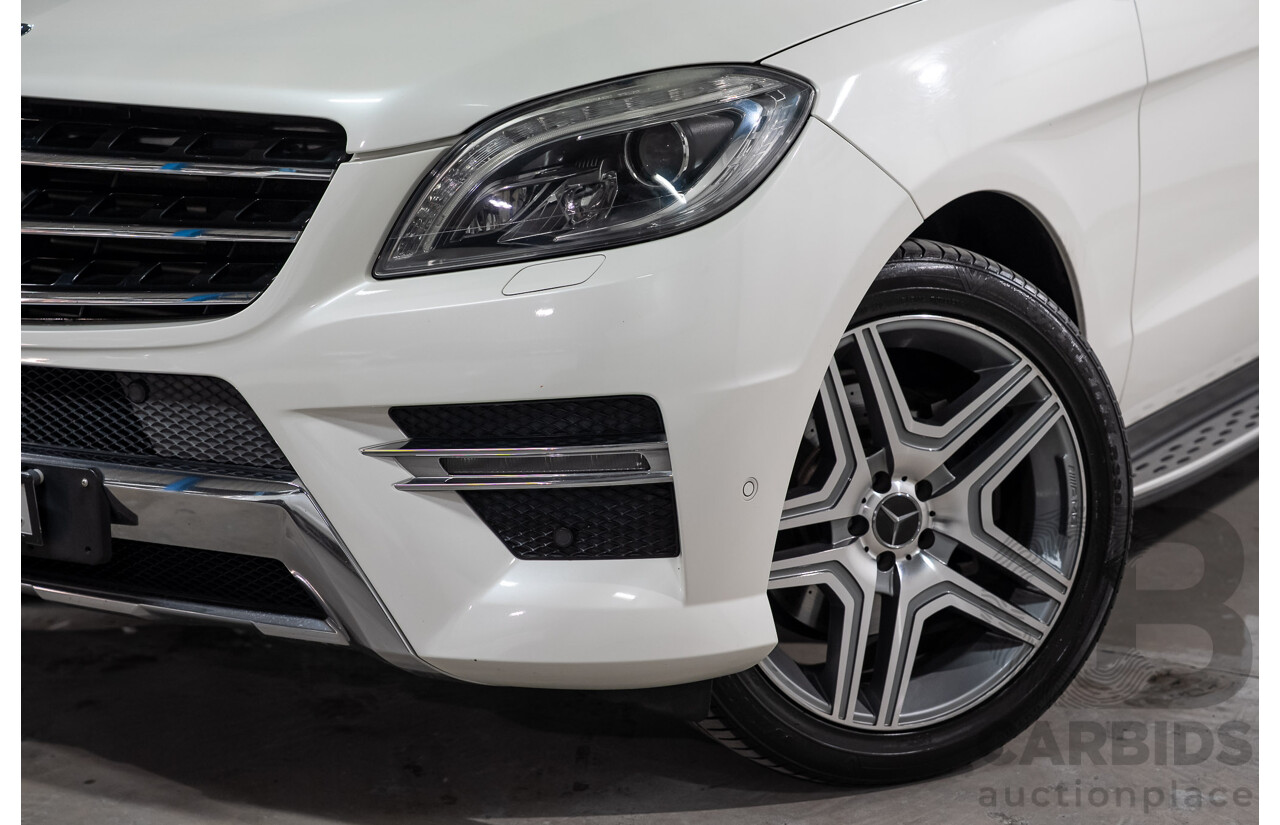 09/2013 Mercedes-Benz ML350CDI Bluetec (4x4)166 4d Wagon White Turbo Diesel 3.0L