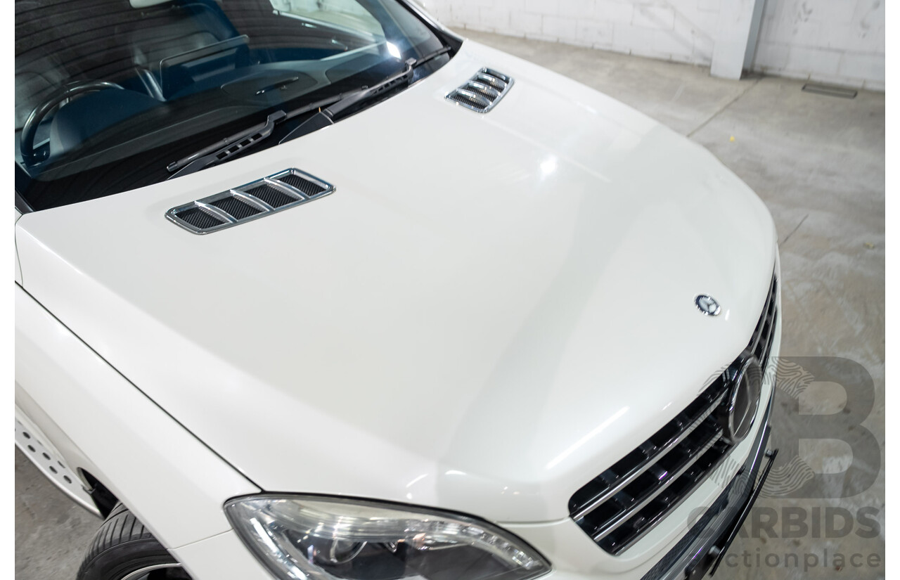 09/2013 Mercedes-Benz ML350CDI Bluetec (4x4)166 4d Wagon White Turbo Diesel 3.0L