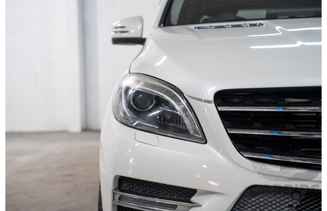 09/2013 Mercedes-Benz ML350CDI Bluetec (4x4)166 4d Wagon White Turbo Diesel 3.0L