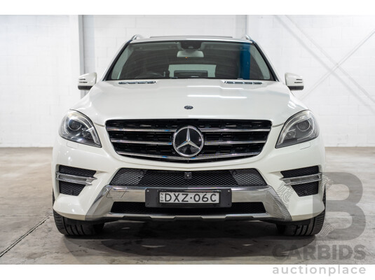 09/2013 Mercedes-Benz ML350CDI Bluetec (4x4)166 4d Wagon White Turbo Diesel 3.0L
