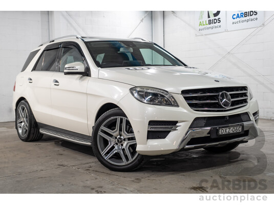 09/2013 Mercedes-Benz ML350CDI Bluetec (4x4)166 4d Wagon White Turbo Diesel 3.0L