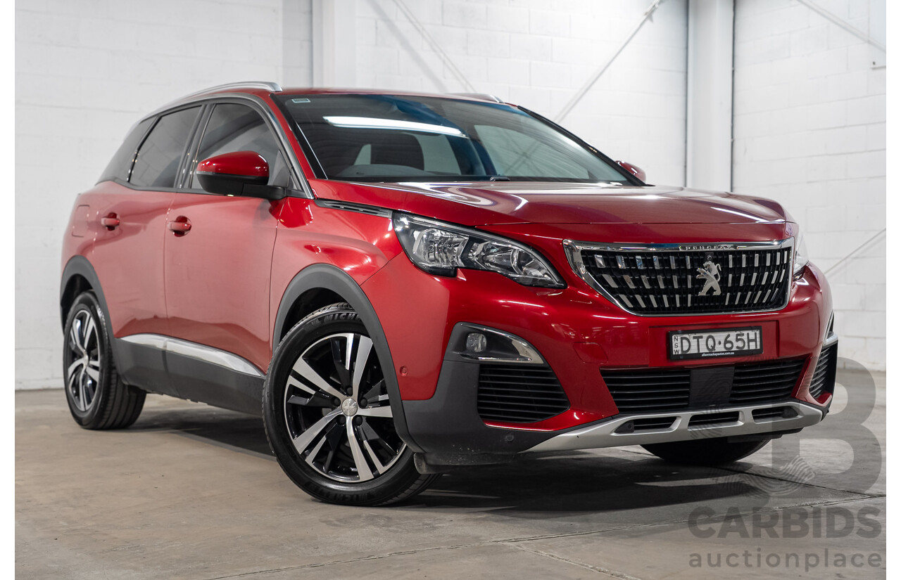 02/2018 Peugeot 3008 Allure P84 MY18 4d Wagon Red Turbo 1.6L