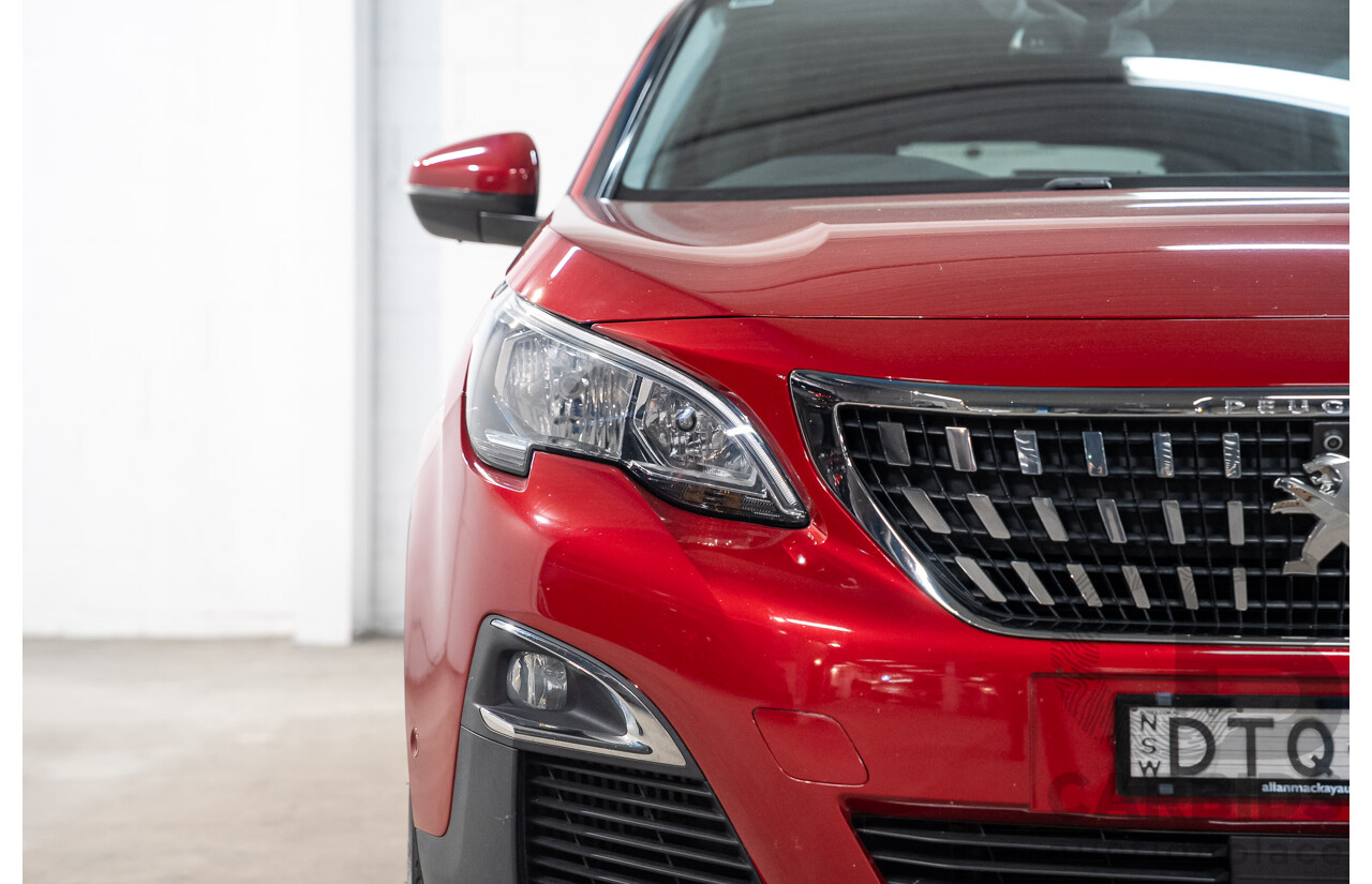 02/2018 Peugeot 3008 Allure P84 MY18 4d Wagon Red Turbo 1.6L