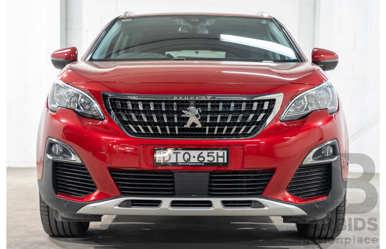 02/2018 Peugeot 3008 Allure P84 MY18 4d Wagon Red Turbo 1.6L