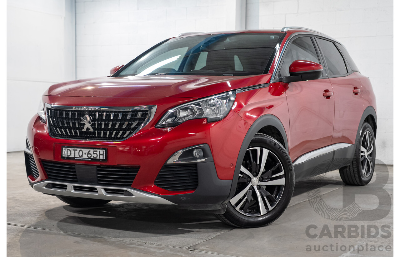 02/2018 Peugeot 3008 Allure P84 MY18 4d Wagon Red Turbo 1.6L