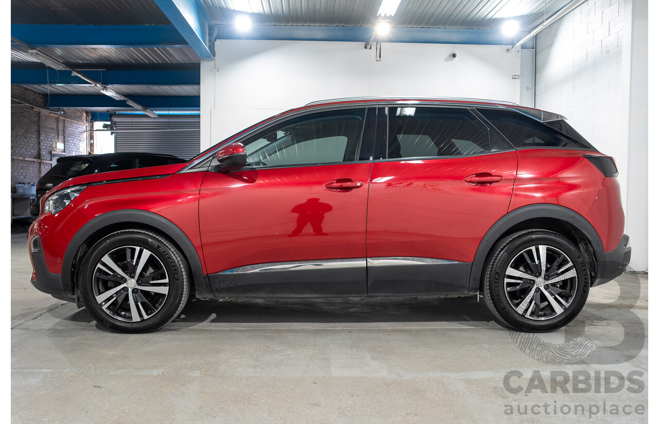 02/2018 Peugeot 3008 Allure P84 MY18 4d Wagon Red Turbo 1.6L