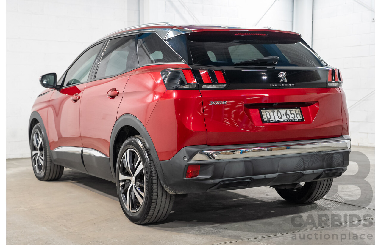 02/2018 Peugeot 3008 Allure P84 MY18 4d Wagon Red Turbo 1.6L