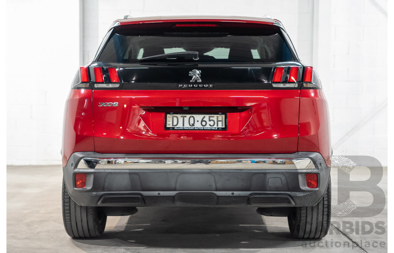 02/2018 Peugeot 3008 Allure P84 MY18 4d Wagon Red Turbo 1.6L