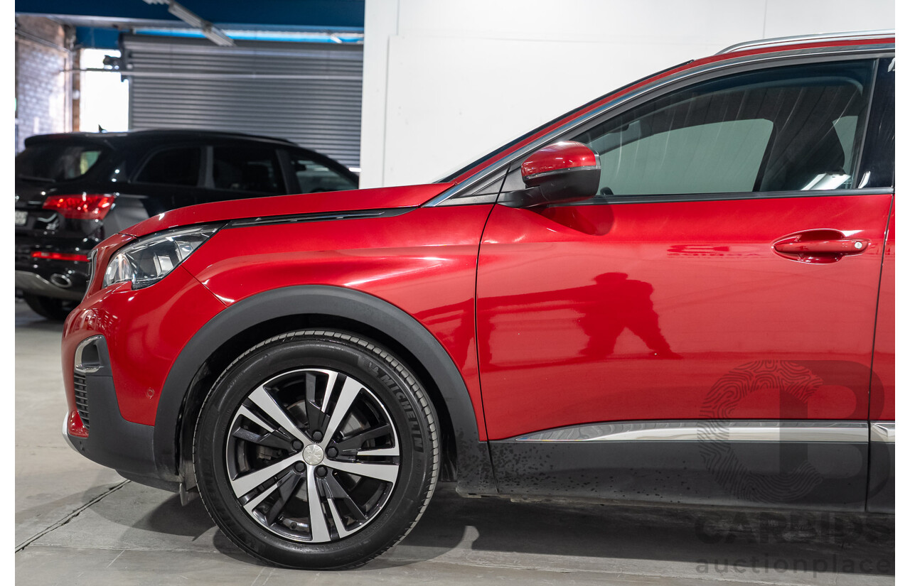 02/2018 Peugeot 3008 Allure P84 MY18 4d Wagon Red Turbo 1.6L