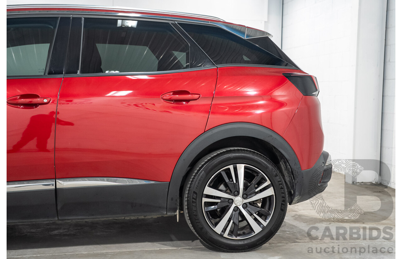 02/2018 Peugeot 3008 Allure P84 MY18 4d Wagon Red Turbo 1.6L