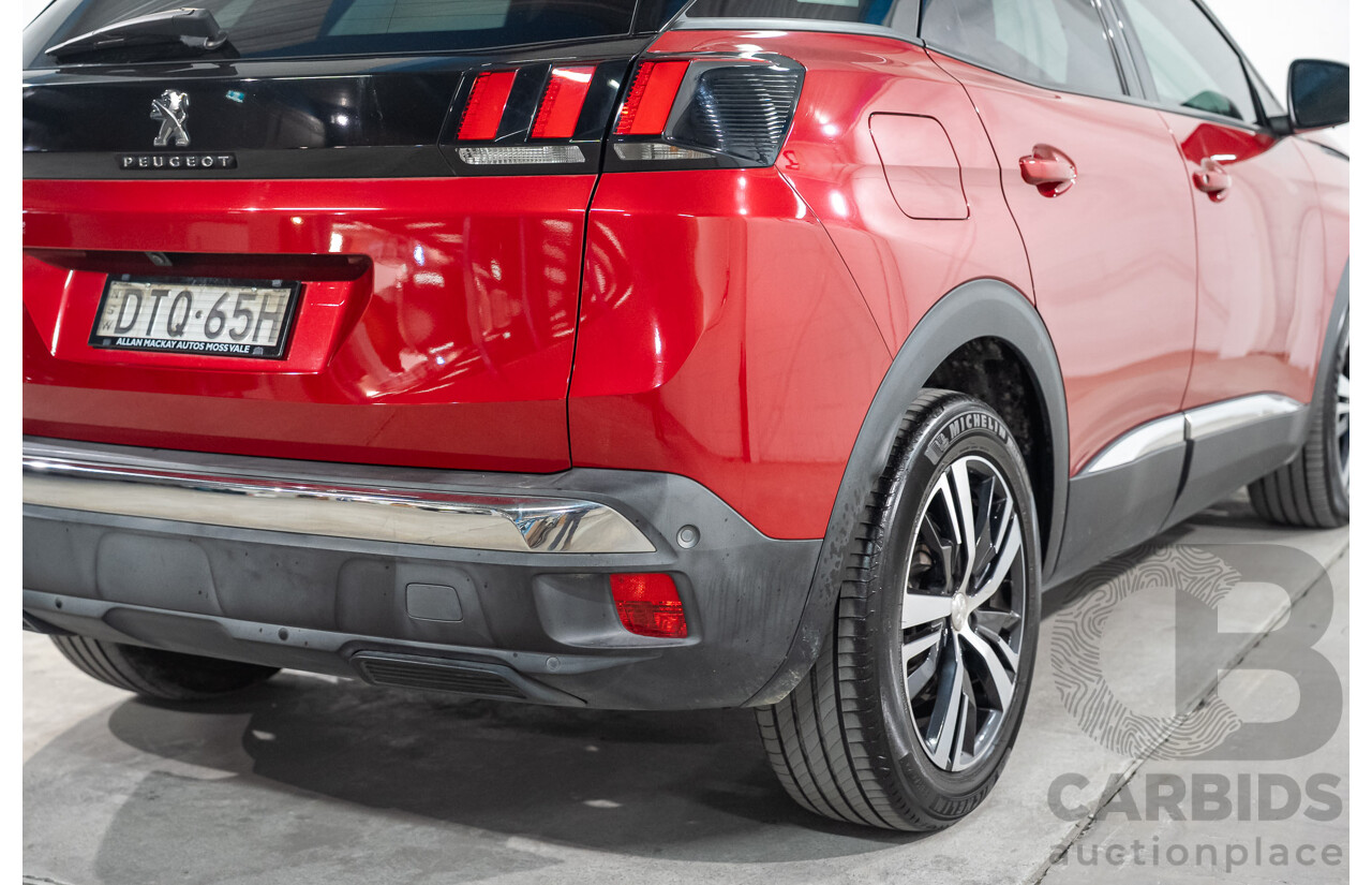 02/2018 Peugeot 3008 Allure P84 MY18 4d Wagon Red Turbo 1.6L