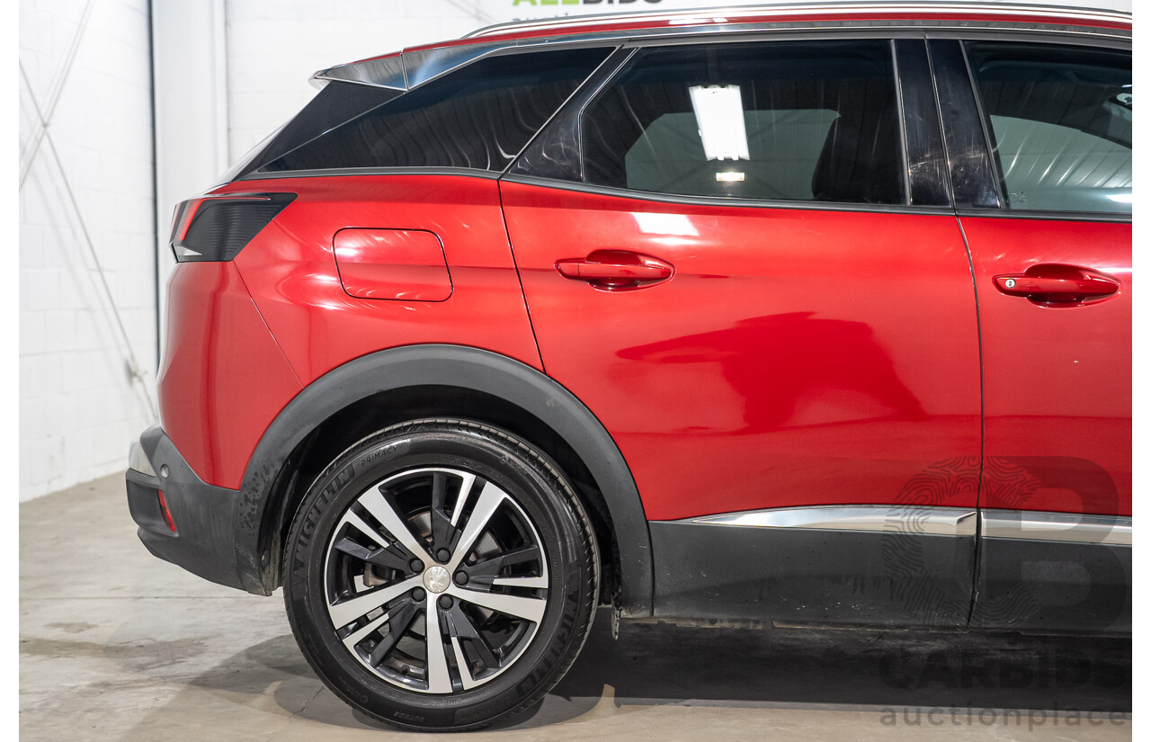 02/2018 Peugeot 3008 Allure P84 MY18 4d Wagon Red Turbo 1.6L