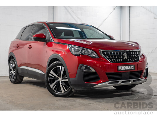 02/2018 Peugeot 3008 Allure P84 MY18 4d Wagon Red Turbo 1.6L