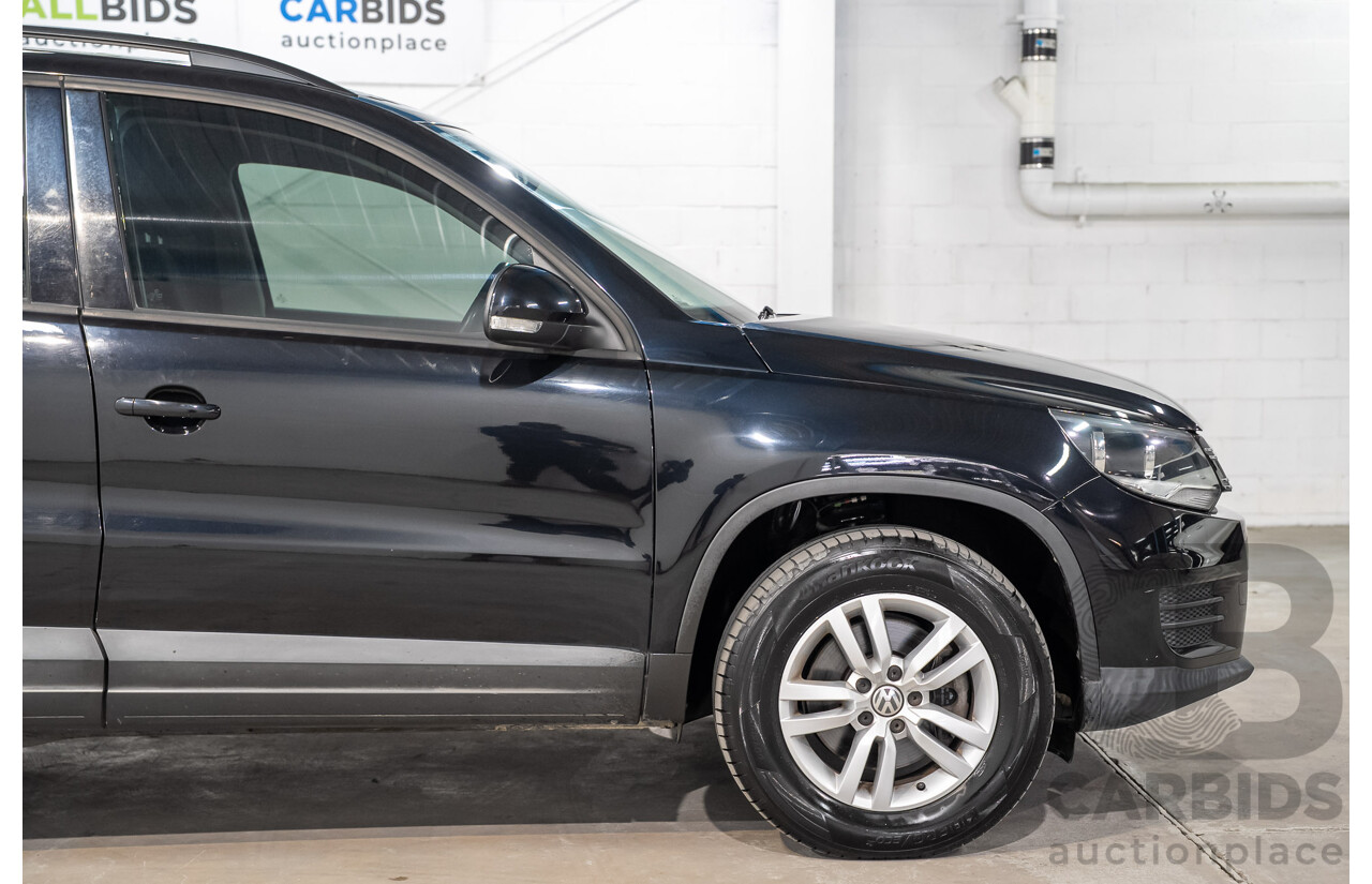 03/2016 Volkswagen Tiguan 118 TSI 5NC MY16 4D Wagon Deep Pearl Black Metallic Twincharged 1.4L