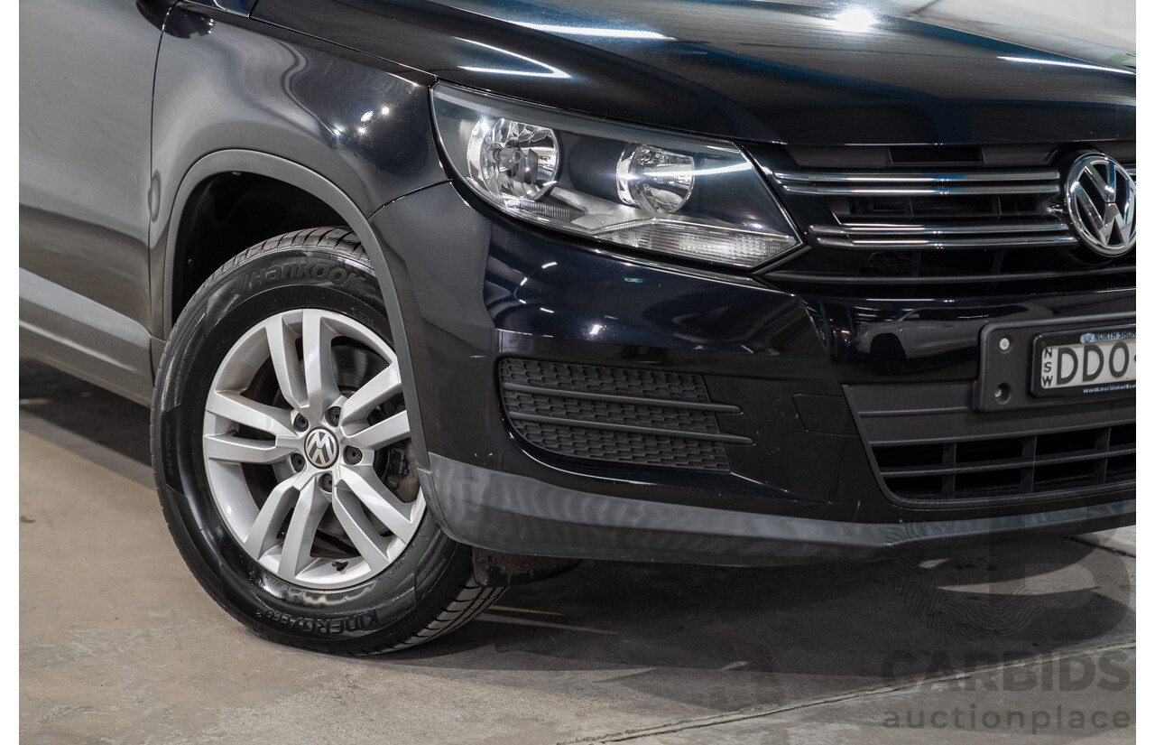 03/2016 Volkswagen Tiguan 118 TSI 5NC MY16 4D Wagon Deep Pearl Black Metallic Twincharged 1.4L
