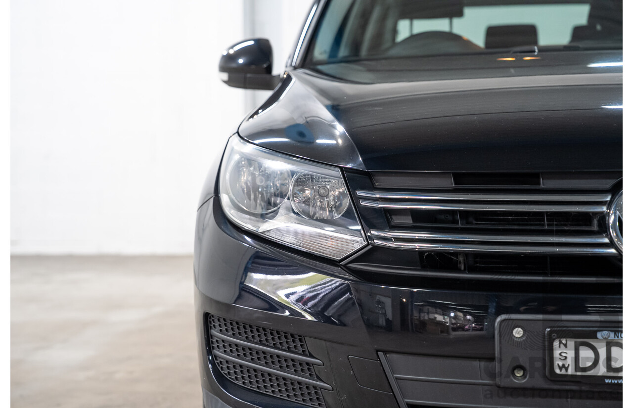 03/2016 Volkswagen Tiguan 118 TSI 5NC MY16 4D Wagon Deep Pearl Black Metallic Twincharged 1.4L