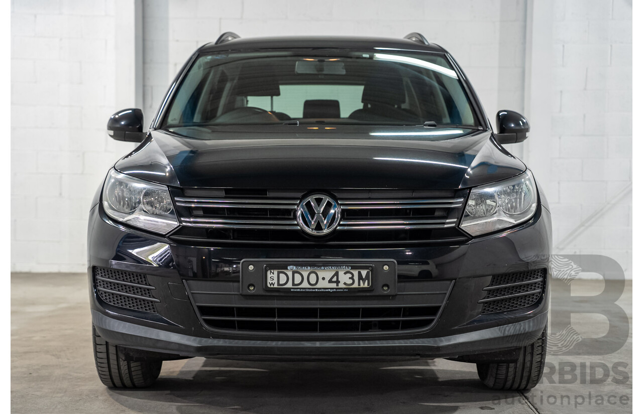 03/2016 Volkswagen Tiguan 118 TSI 5NC MY16 4D Wagon Deep Pearl Black Metallic Twincharged 1.4L