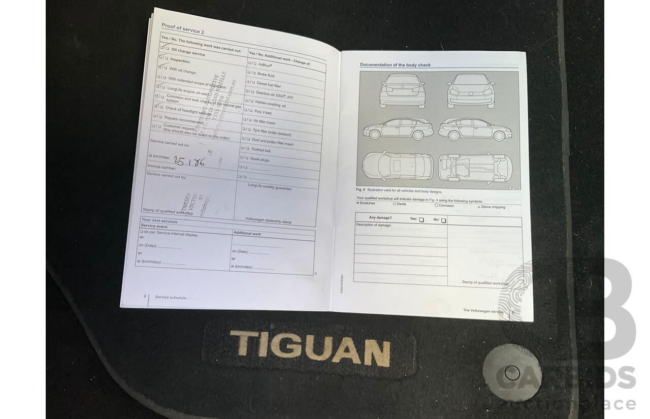 03/2016 Volkswagen Tiguan 118 TSI 5NC MY16 4D Wagon Deep Pearl Black Metallic Twincharged 1.4L