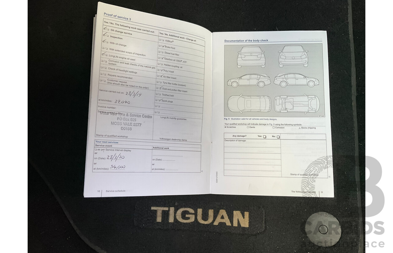 03/2016 Volkswagen Tiguan 118 TSI 5NC MY16 4D Wagon Deep Pearl Black Metallic Twincharged 1.4L