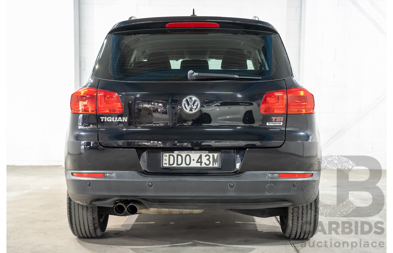03/2016 Volkswagen Tiguan 118 TSI 5NC MY16 4D Wagon Deep Pearl Black Metallic Twincharged 1.4L