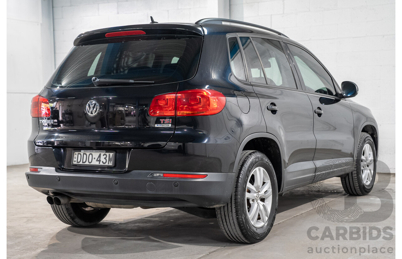 03/2016 Volkswagen Tiguan 118 TSI 5NC MY16 4D Wagon Deep Pearl Black Metallic Twincharged 1.4L