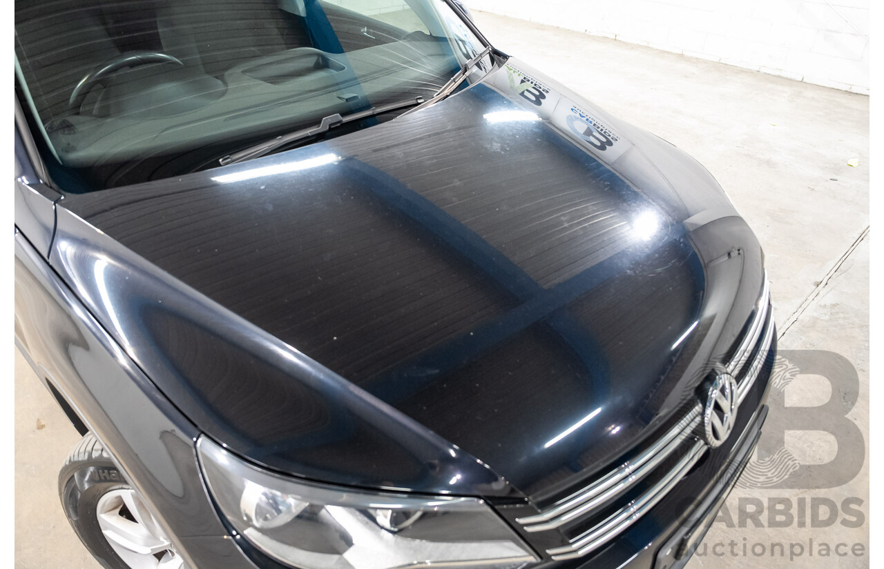 03/2016 Volkswagen Tiguan 118 TSI 5NC MY16 4D Wagon Deep Pearl Black Metallic Twincharged 1.4L