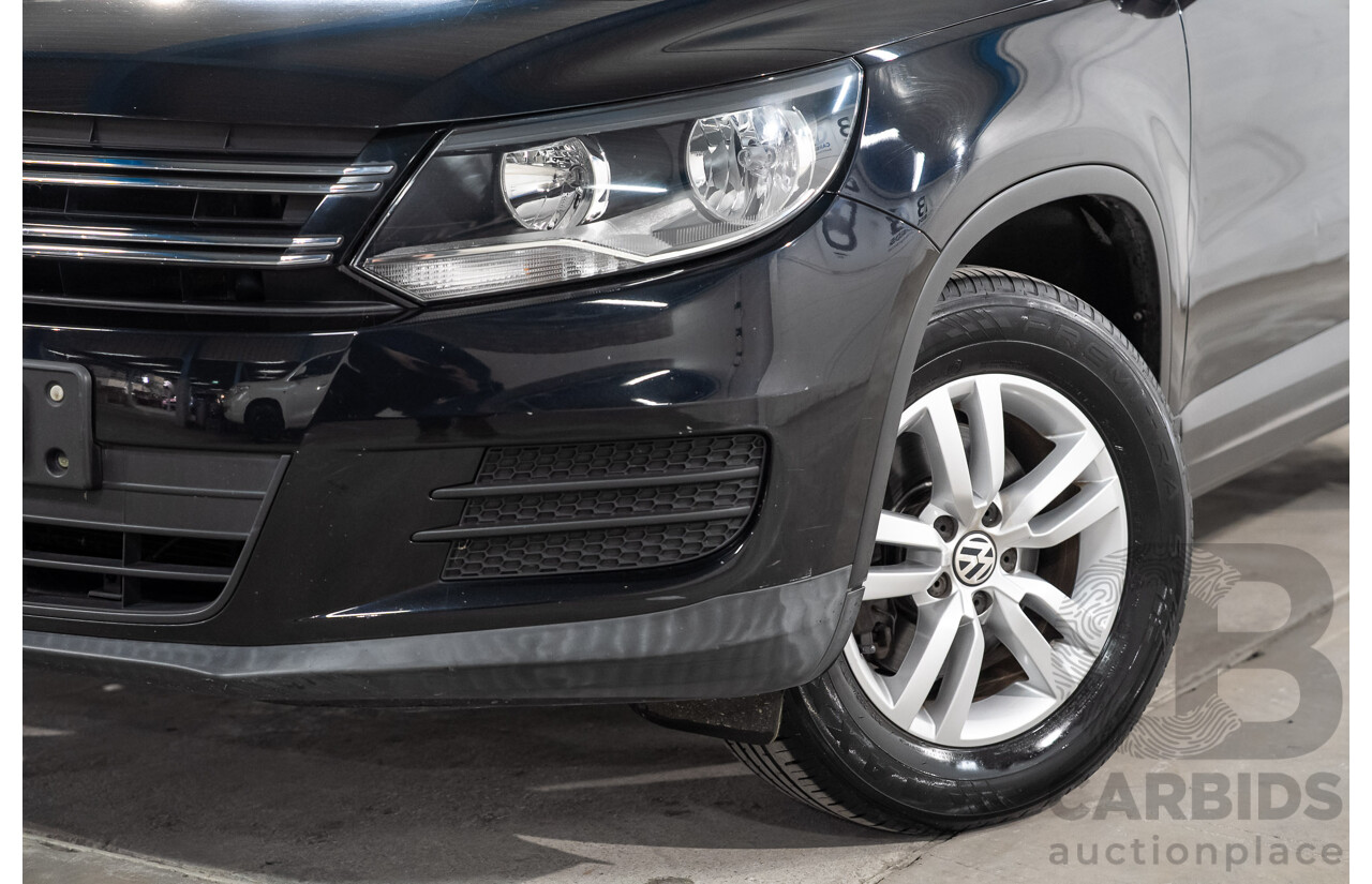 03/2016 Volkswagen Tiguan 118 TSI 5NC MY16 4D Wagon Deep Pearl Black Metallic Twincharged 1.4L