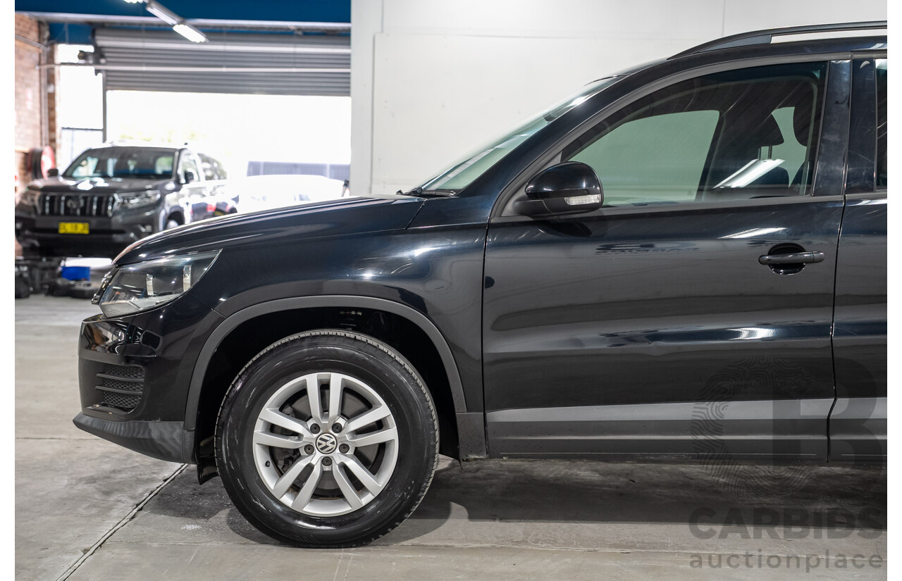 03/2016 Volkswagen Tiguan 118 TSI 5NC MY16 4D Wagon Deep Pearl Black Metallic Twincharged 1.4L