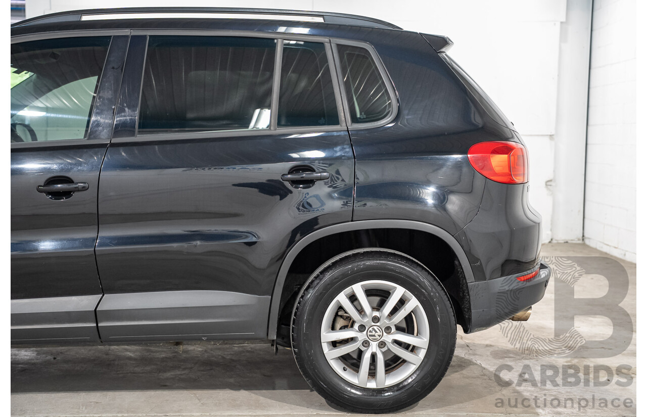 03/2016 Volkswagen Tiguan 118 TSI 5NC MY16 4D Wagon Deep Pearl Black Metallic Twincharged 1.4L