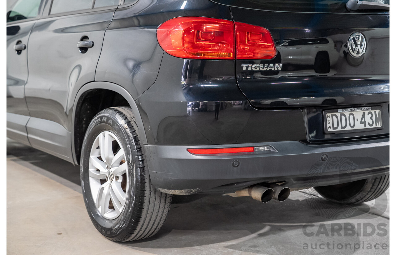03/2016 Volkswagen Tiguan 118 TSI 5NC MY16 4D Wagon Deep Pearl Black Metallic Twincharged 1.4L