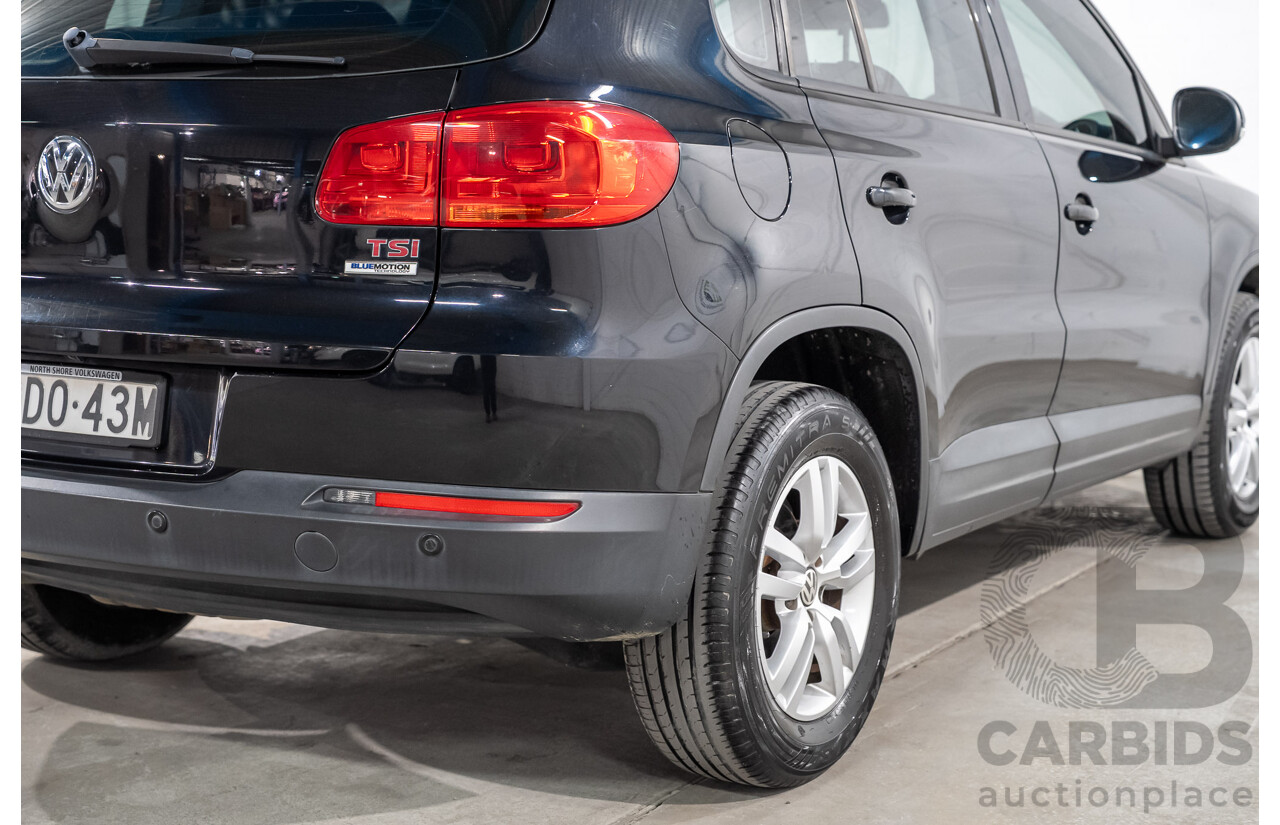 03/2016 Volkswagen Tiguan 118 TSI 5NC MY16 4D Wagon Deep Pearl Black Metallic Twincharged 1.4L