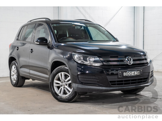 03/2016 Volkswagen Tiguan 118 TSI 5NC MY16 4D Wagon Deep Pearl Black Metallic Twincharged 1.4L